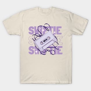 Swiftie Lavender Text With Cassette T-Shirt